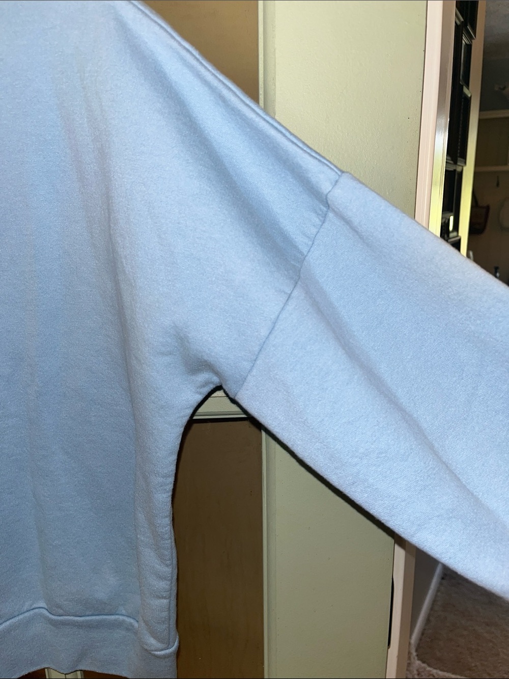 Peanuts Light Blue Crewneck Sweatshirt with Snoopy Graphic - Picture 10 of 10